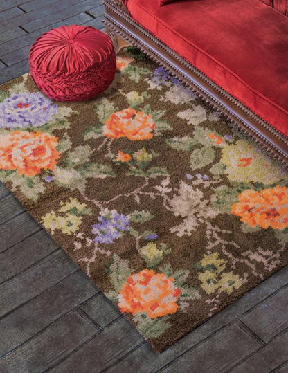 Heirloom Roses Wool Rug 31350 Victorian Trading Co