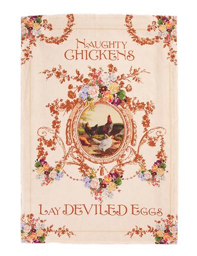 Naughty Chickens Tea Towel 31702