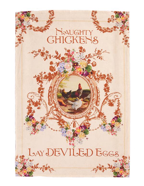 Naughty Chickens Tea Towel 31702