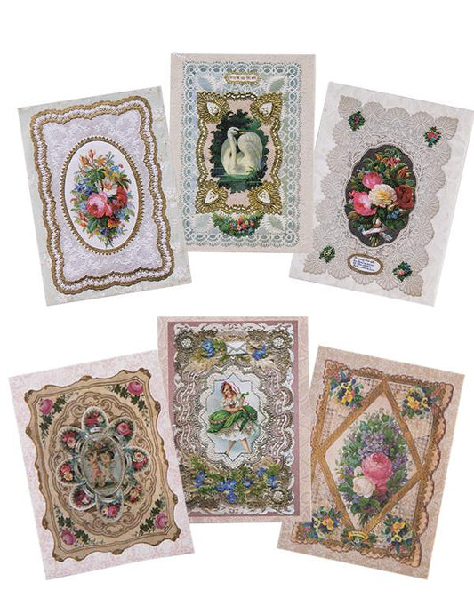 Violet Scented Lace Sachets (set Of 6) 31794 by Victorian Trading Co