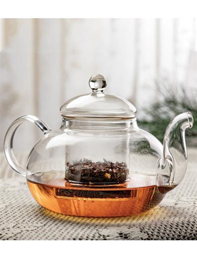 Dainty Glass Teapot With Strainer 31832