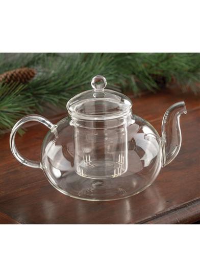 Dainty Glass Teapot With Strainer 31832