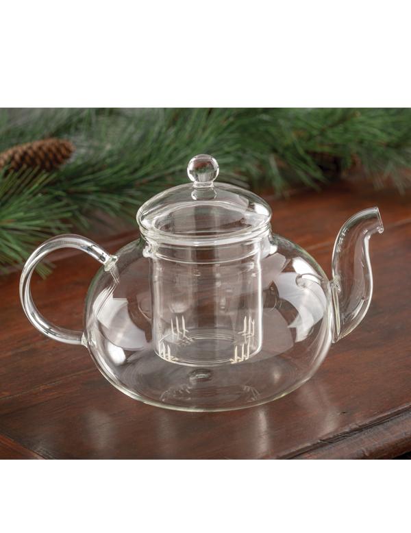 Dainty Glass Teapot With Strainer 31832