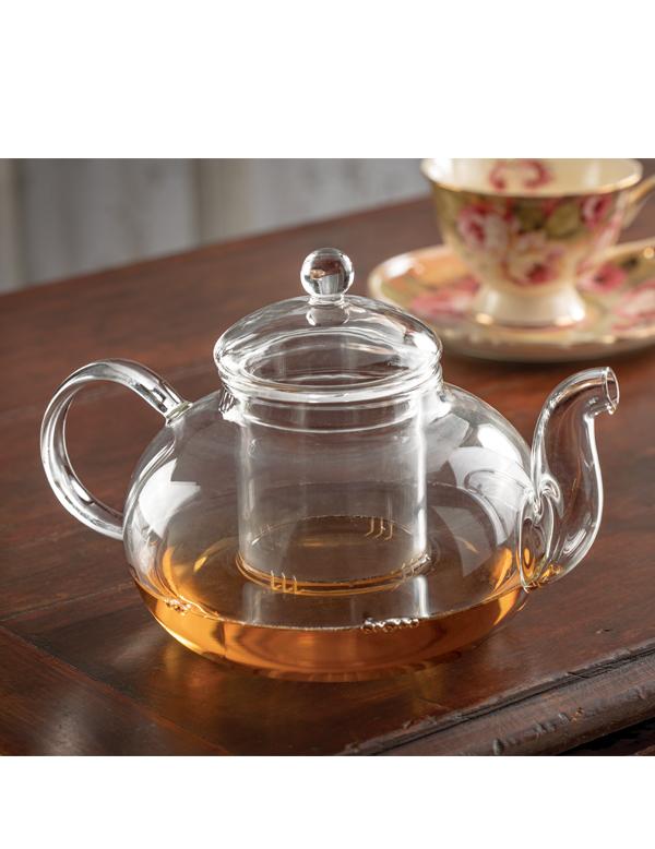 Dainty Glass Teapot With Strainer 31832