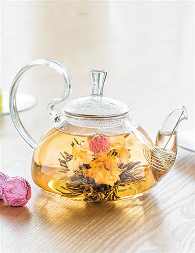 Blooming Tea Glass Teapot 31856 by Victorian Trading Co