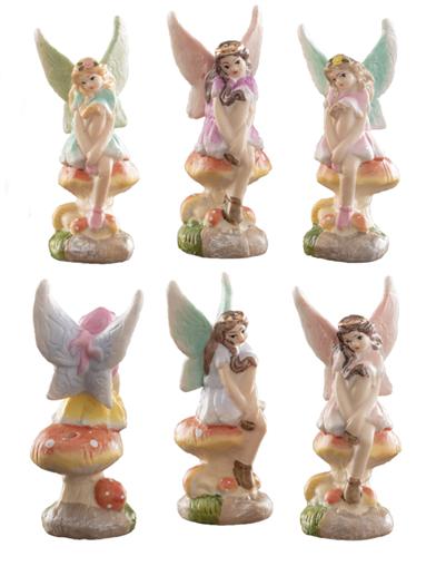 Fairy Birthday Candle Holders (set Of 6) 31881 by Victorian Trading Co