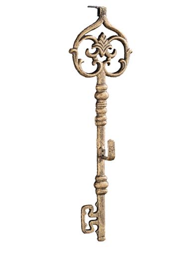 Aged Skeleton Key Wreath Hanger for Vintage Decor by VTC - Charming Accent