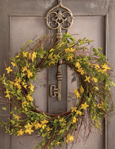 Aged Skeleton Key Wreath Hanger for Vintage Decor by VTC - Charming Accent
