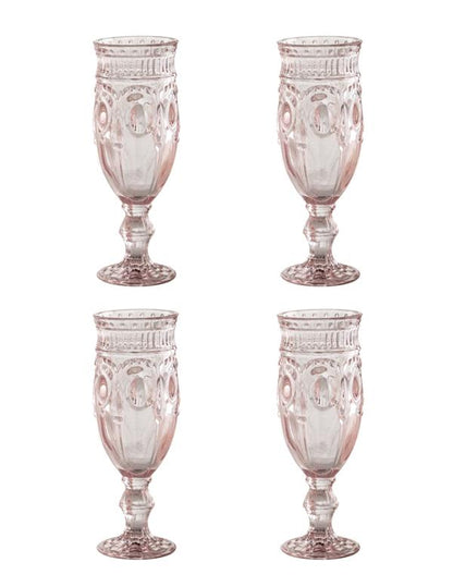 Rosebud Champagne Flutes (set Of 4) 31975 Victorian Trading Co