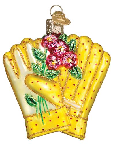 A Gardener's Gloves Ornament 32041 by Victorian Trading Co