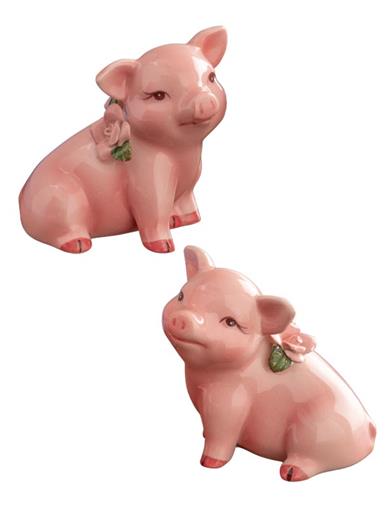 Posy & Petunia Pig Salt And Pepper Shakers 32286