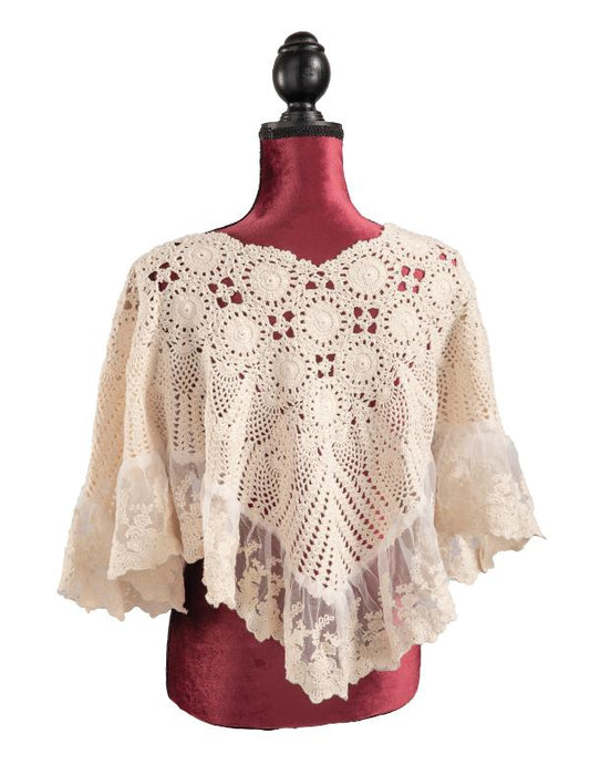 Lillian Lace Poncho 32356
