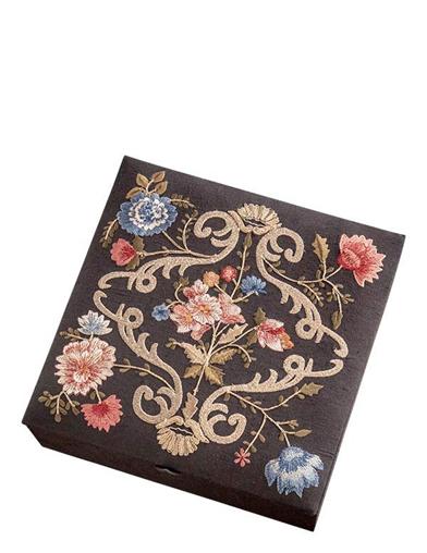 Embroidered Bouquets Jewelry Box 32413