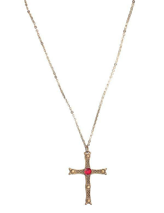 Straffordshire Hoard Bronze Cross Pendant Necklace 32793
