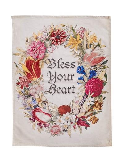Bless Your Heart Tea Towel 32852 by Victorian Trading Co