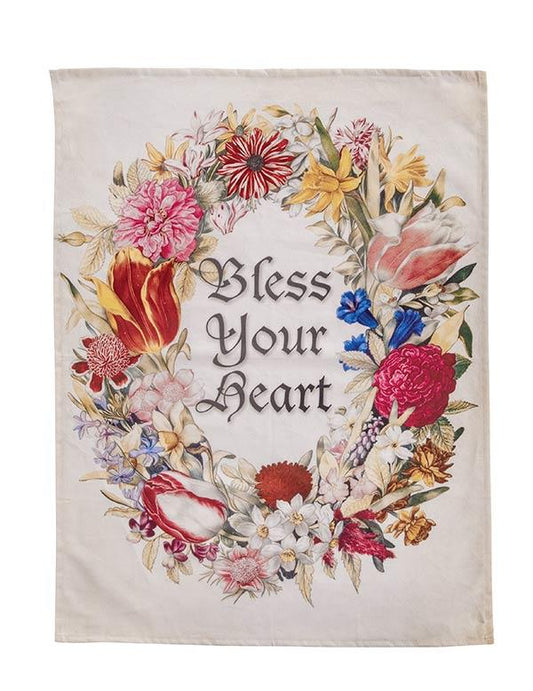 Bless Your Heart Tea Towel 32852 by Victorian Trading Co