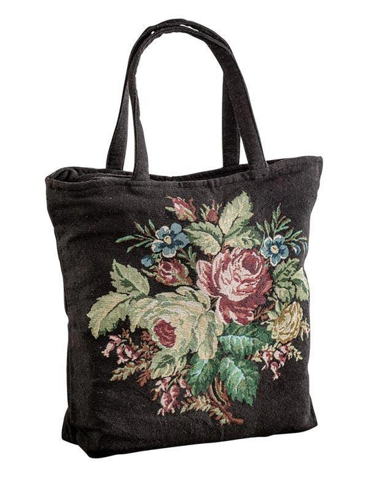 Midnight Bouquet Tapestry Tote 32991 by Victorian Trading Co