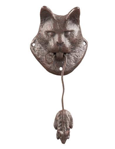 Cat And Mouse Door Knocker Cast Metal 32992