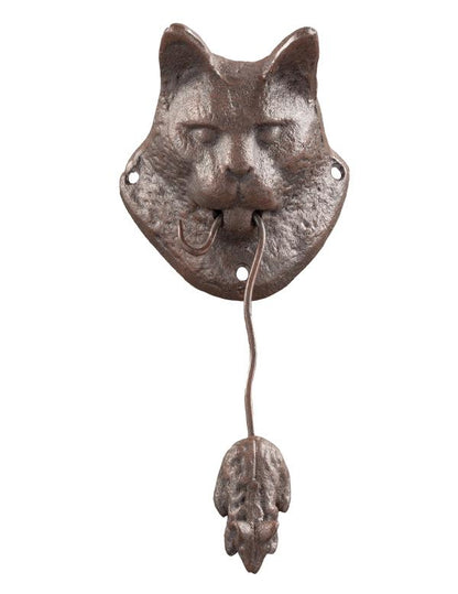 Cat And Mouse Door Knocker Cast Metal 32992