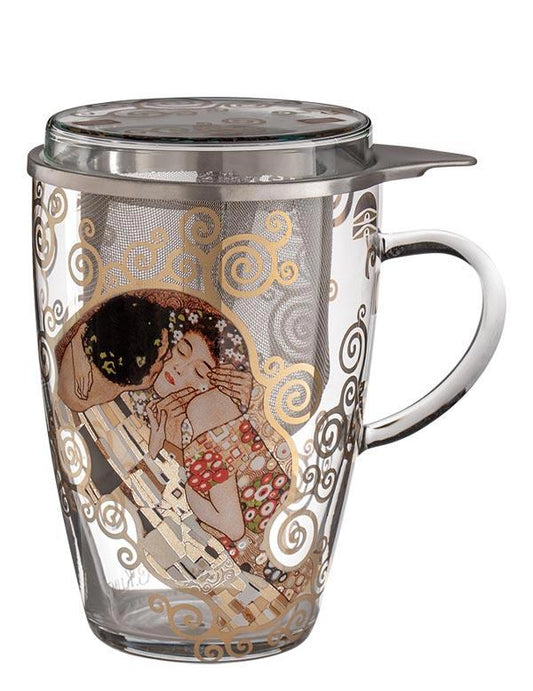 Gustav Klimt's The Kiss Tea For One Glass Mug 33066