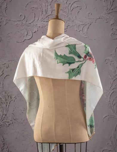 Hollyberry Jingle Bell Scarf 33167 Victorian Trading Co
