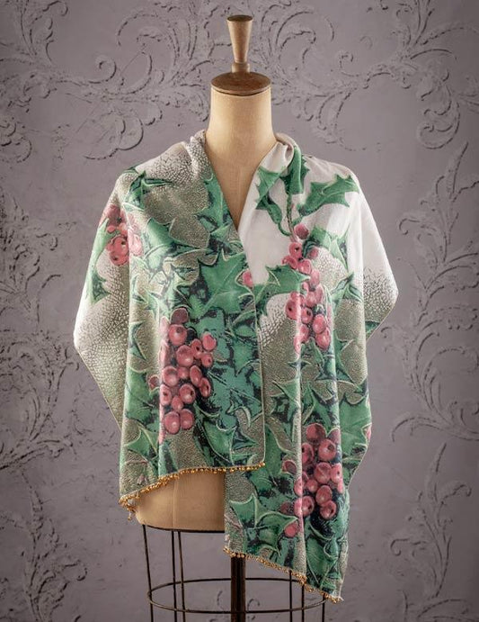 Hollyberry Jingle Bell Scarf 33167 Victorian Trading Co