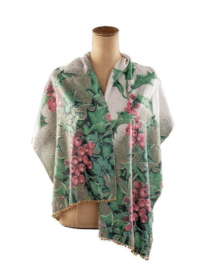 Hollyberry Jingle Bell Scarf 33167 Victorian Trading Co
