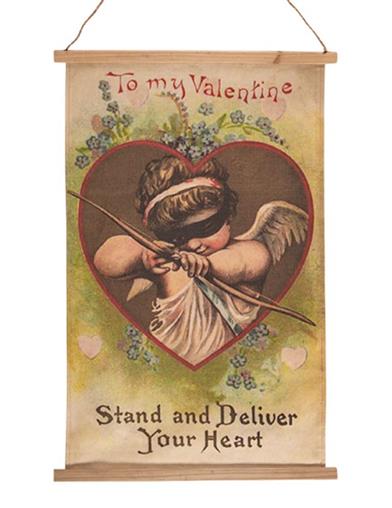 Be My Vintage Valentine Canvas Banner 33251