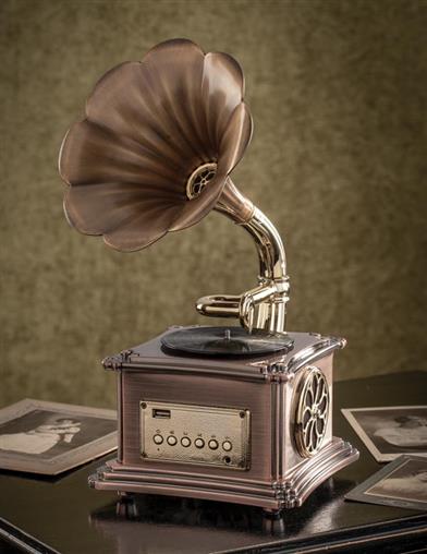 Vintage Bluetooth Gramophone Speaker 33305 Victorian Trading Co