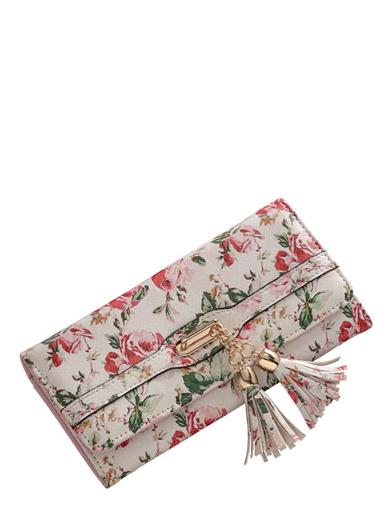 Bountiful Bouquet Wallet - White 33366 by Victorian Trading Co