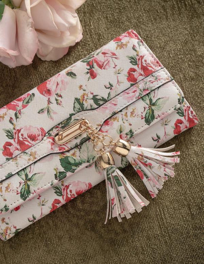 Bountiful Bouquet Wallet - White 33366 by Victorian Trading Co