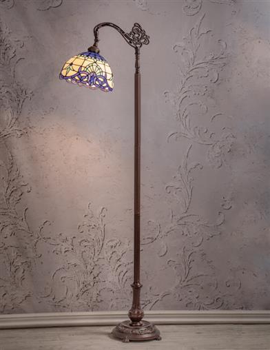 Blue And White Tiffany Reading Lamp 33367