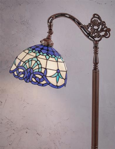 Blue And White Tiffany Reading Lamp 33367