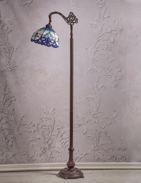 Blue And White Tiffany Reading Lamp 33367