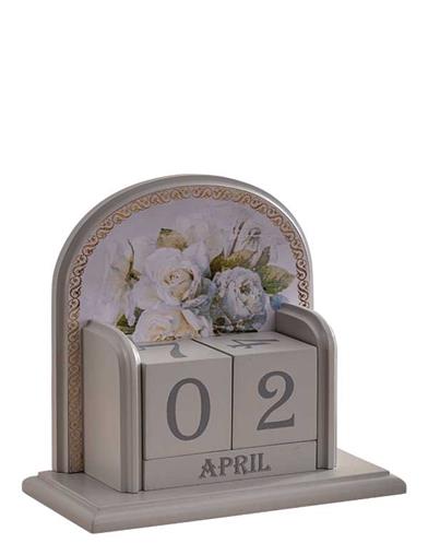 Winchester White Roses Perpetual Calendar 33395