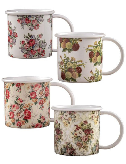 Posy Enamel Mug Set (set Of 4) 33467