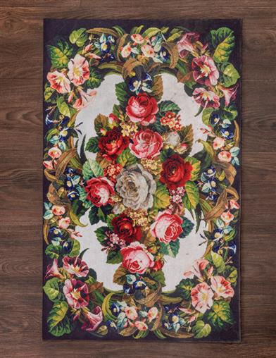 Vintage Rose Bouquet Floor Mat 33507