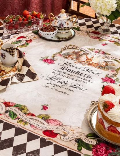 Alice In Wonderland Tablecloth 33510