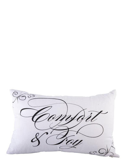 Spencerian Comfort And Joy Pillow 33537 by Victorian Trading Co