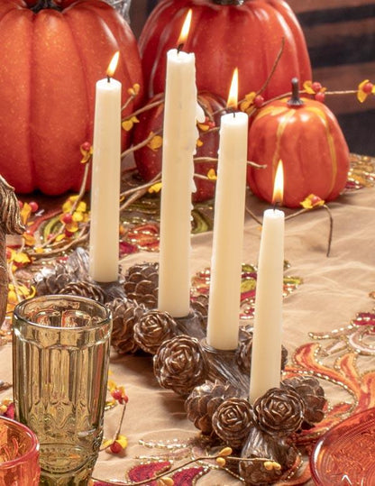 Pine Cone Branch Candle Holder 33680