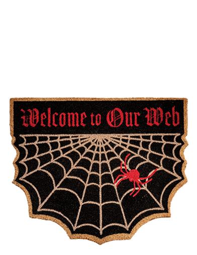 Welcome To Our Web Coir Halloween Floor Mat 33702