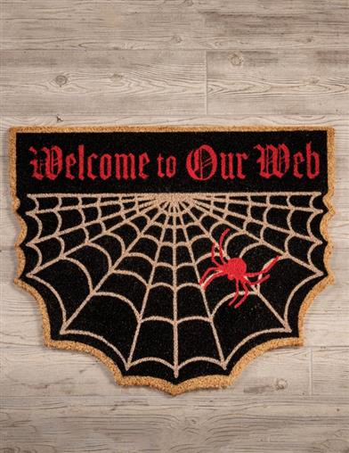 Welcome To Our Web Coir Halloween Floor Mat 33702