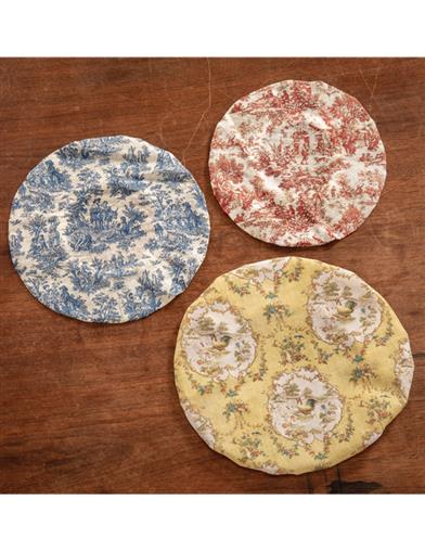 Toile De Jouy Antique Bowl Covers 33704