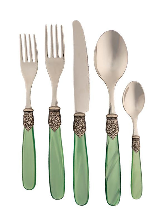 Emerald Stainless Steel Flatware Set (5 Piece Set) 33726 by Victorian Trading Co