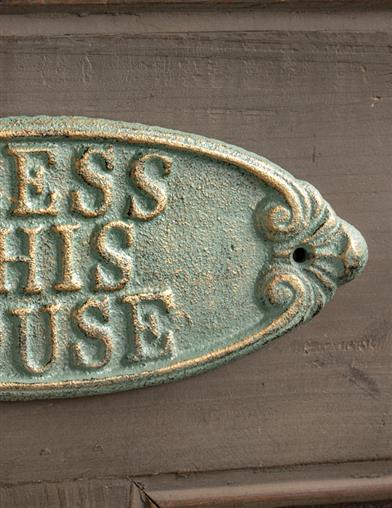 Bless This House Cast-iron Sign 33760