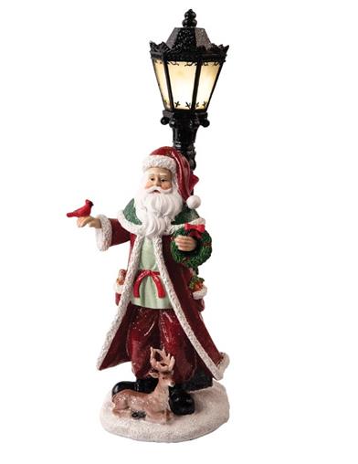 Woodland Father Christmas Lantern 33761 by Victorian Trading Co
