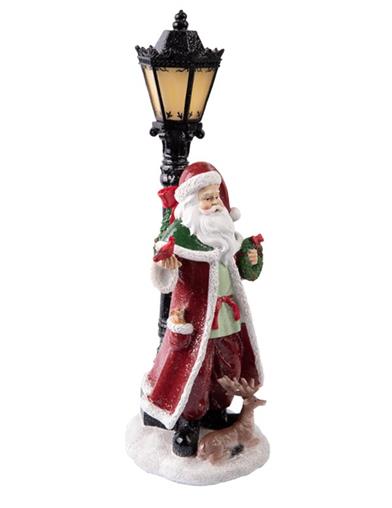 Woodland Father Christmas Lantern 33761 by Victorian Trading Co