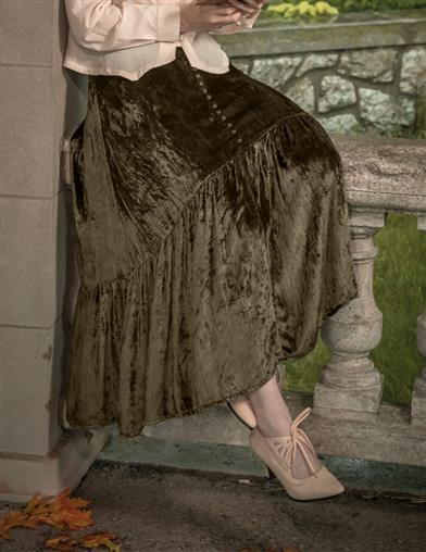 April Cornell Soiree Velvet Skirt 33826 by Victorian Trading Co