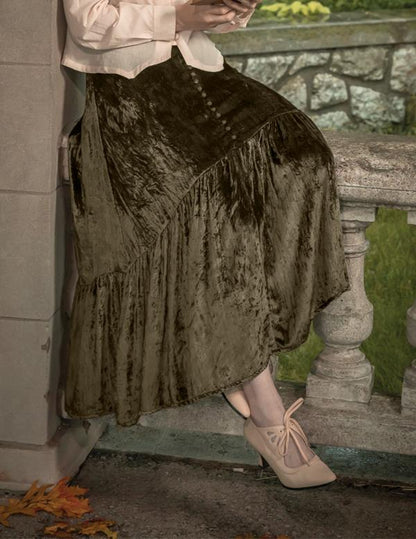 April Cornell Soiree Velvet Skirt 33826 by Victorian Trading Co