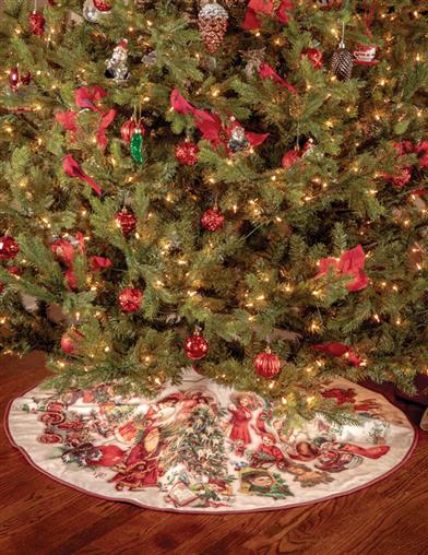 Old December Velveteen Tree Skirt 33875